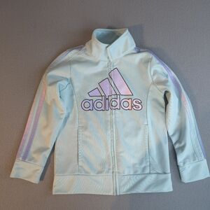 Adidas Mint Green Track Jacket Girls Size 5